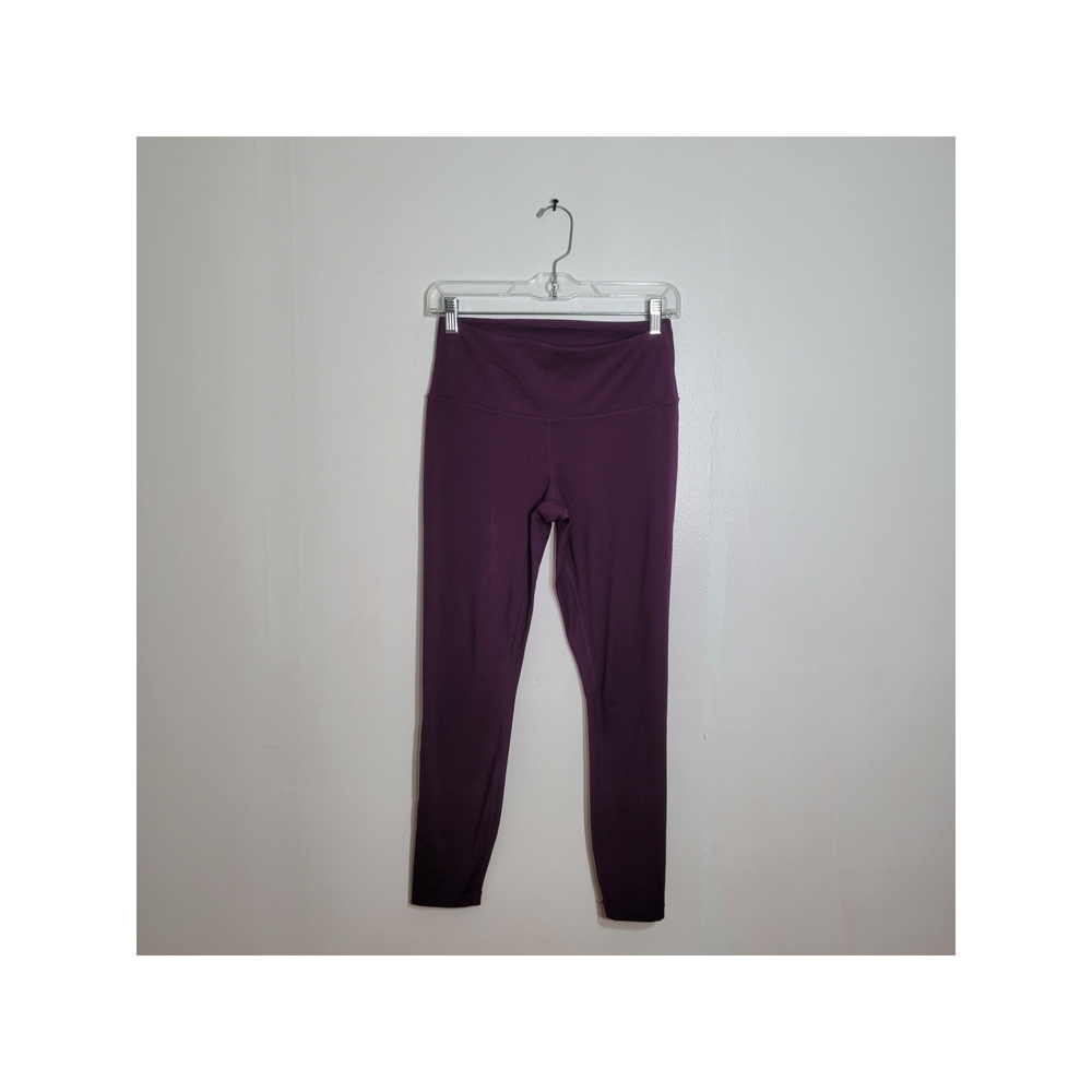 Yogalicious Women's Dark Purple Wine Athletic High Rise Leggings Size Small